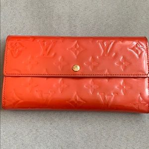 louis vuitton patent leather wallet